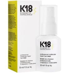 K18 Molecular Repair Hair Mist - regenerační mlha na vlasy, 30ml, opravuje vlasy poškozené zesvětlováním, barvením a chemickými úpravami