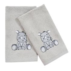 Praktik Textil  Dětský ručník LILI 30x50 cm šedý