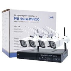 PNI House WiFi550 NVR 8kanálový video monitorovací kit
