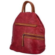 Urban Style Dámský městský koženkový batůžek Manuel, červená