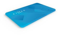 FIXED Smart tracker Tag Card s podporou Find My, bezdrátové nabíjení, modrá
