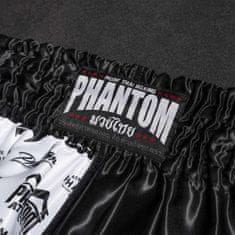 Muay Thai trenýrky PHANTOM Legend - černo/bílé