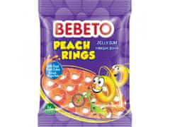 Bebeto  BEBETO Peach rings želé bonbony 80g