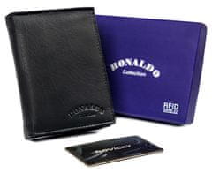 RONALDO Pánská kožená peněženka s přihrádkou na zip