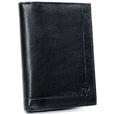 RONALDO Pánská kožená peněženka bez zapínání