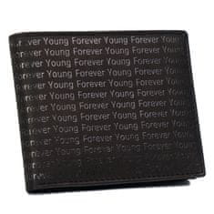 FOREVER YOUNG Kožená peněženka zdobená monogramem