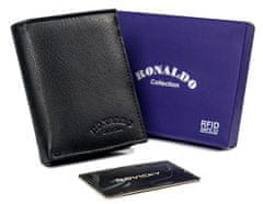 RONALDO Pánská kožená peněženka s kapsičkou na karty