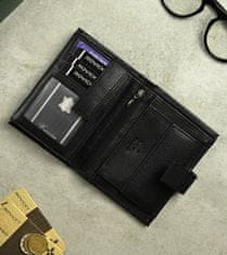 RONALDO Kožená pánská peněženka na zip s přihrádkou na zip