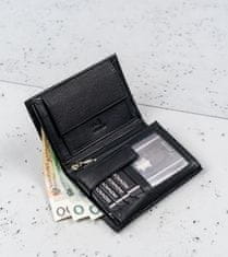 RONALDO Kožená, skládací pánská peněženka s úložným prostorem na zip