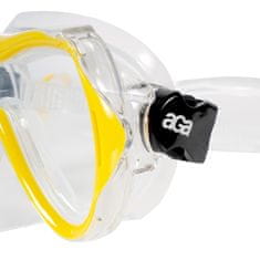 Aga Potápěčský set maska a šnorchl M12+S2 Žlutá