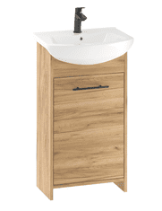 Deftrans Koupelnová skříňka s umyvadlem dub zlatý 84x45 cm