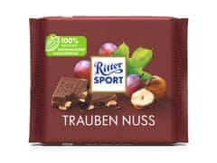 Ritter Sport Ritter Sport mléčná čokoláda s rozinkami a lískovými ořechy 100g