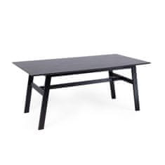 Lectus Jídelní kaučukový stůl Lingo obdélníkový černý