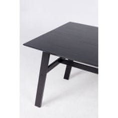 Lectus Jídelní kaučukový stůl Lingo obdélníkový černý