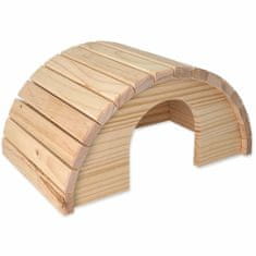 SMALL ANIMAL Domek Půlkruh dřevěný 31x20x15,5cm