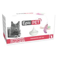 EPIC PET Hračka interaktivní točící bílá 8cm