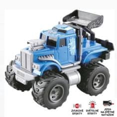 Mondo Motors Monster Truck modrý se světlem a zvukem 16cm