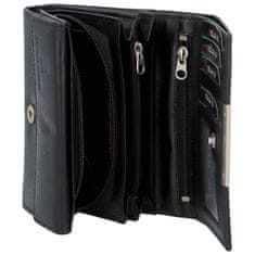 Sanchez Casual Luxusní dámská kožená peněženka Alenop, černá