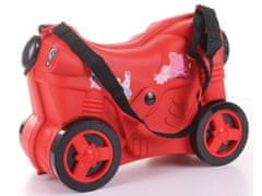 PD TOYS Dětský kufr - odrážedlo (červená)