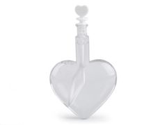 Kraftika 2ks (20 ml) bílá svatební bublifuk srdce