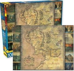 Aquarius Puzzles Puzzle Pán Prstenů: Mapa Středozemě 1000 dílků
