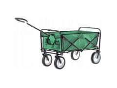 sarcia.eu Zelený zahradní vozík, skládací, přepravní 119x53x92,5 cm 