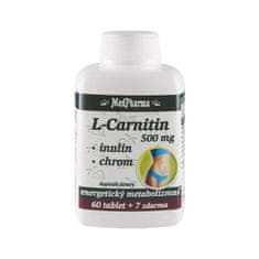 MedPharma L-Carnitin 500 mg + inulin + chrom, 67 tablet