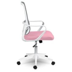 Sofotel Mikrosíťová kancelářská židle Sofotel Wizo bílo-růžová
