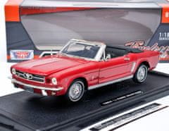 Motor Max Ford Mustang Cabriolet (1964) Red Motormax 1:18