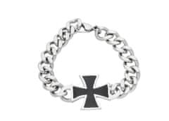ewena Pánský ocelový náramek maltézský kříž