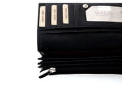 Wild Dámská kožená peněženka velká Fashion černá