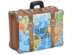 G. Wurm Pokladnička cestovní kufr s mapou světa
