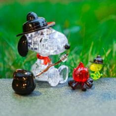 HCM Kinzel 3D Crystal puzzle Kempující Snoopy 43 dílků