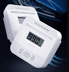 BergMont Detektor s alarmem, senzor a DETEKTOR OXIDU UHELNATÉHO , smrtelný plyn CO, alarm 85 dB, 3 let, LCD displej, 3xAA baterie