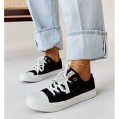Cross Jeans Černé látkové tenisky velikost 41