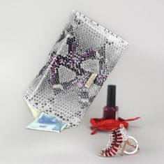 Patrizia Pepe Luxusní dámská peněženka Gisbina, šedo-růžová