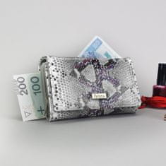 Patrizia Pepe Luxusní dámská peněženka Gisbina, šedo-růžová