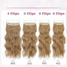 GIRLSHOW Clip in prodloužení vlasů 4 ks - odstín 103