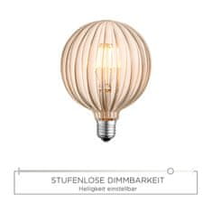 PAUL NEUHAUS LEUCHTEN DIRECT LED Filament, vintage, jantar, E27, průměr 12,5cm 2700K LD 08483