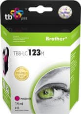TB Group Ink.kazeta kompatibilni s Brother LC123M 100% new