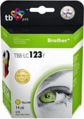 TB Group Ink.kazeta kompatibilni s Brother LC123Y 100% new