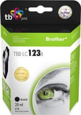TB Group Ink.kazeta kompatibilni s Brother LC123BK 100% new