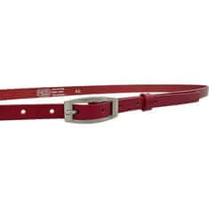 Penny Belts Dámský kožený opasek 15-2-93 red (Délka pásku 100 cm)