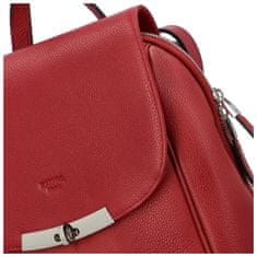 Katana Dámský kožený luxusní batoh Dave Katana, červená