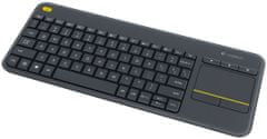Logitech Wireless Touch Keyboard K400 Plus CZ černá (920-007151)