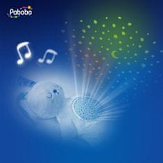 Pabobo Projektor noční oblohy s melodií zajíček Soft Plush