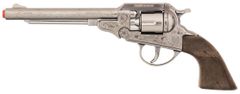 Gonher Revolver kovbojský stříbrný, kovový 8 ran