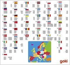 Goki Puzzle na desce - Evropa