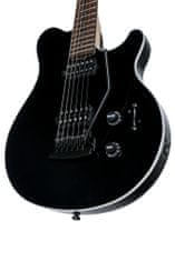 Sterling by MusicMan Axis 3S SUB Black elektrická kytara, černá barva