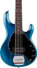 Sterling by MusicMan SUB StingRay5 Trans Blue Satin, Rosewood Fretboard - basová kytara
